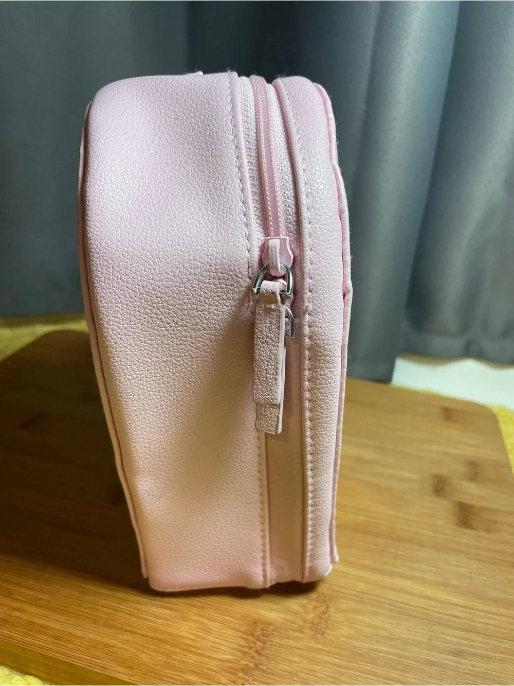 Vera Bradley Pink Heart-Shaped Floral Cosmetic Case